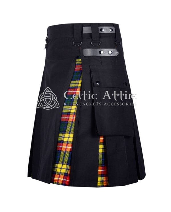 Black Cotton Buchanan Hybrid Utility Kilt - Image 2