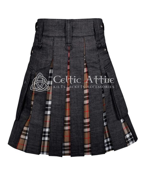 Black Cotton Camel of Thomson Hybrid Utility Kilt - Image 3