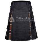Black Cotton Camel of Thomson Hybrid Utility Kilt