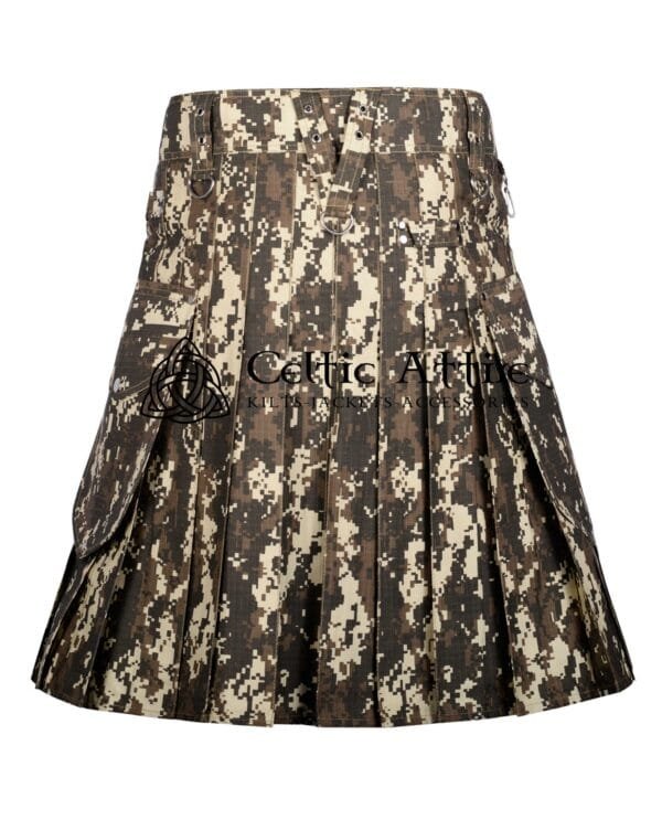 Digital Camo Cotton Utility Kilt - Image 4