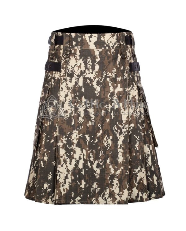 Digital Camo Cotton Utility Kilt - Image 3