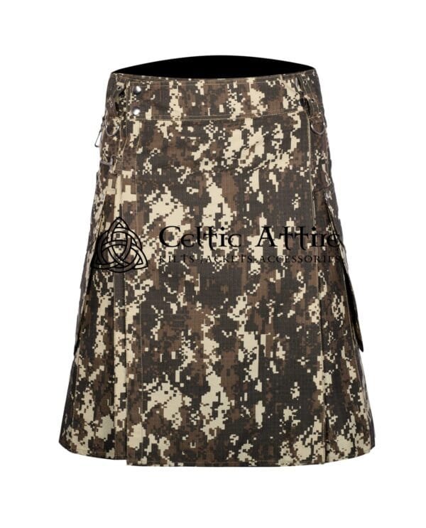 Digital Camo Cotton Utility Kilt