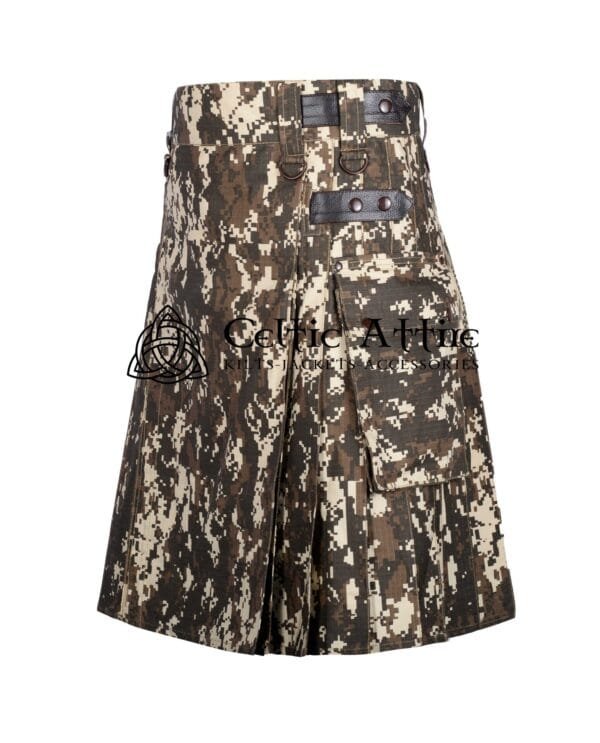 Digital Camo Cotton Utility Kilt - Image 2