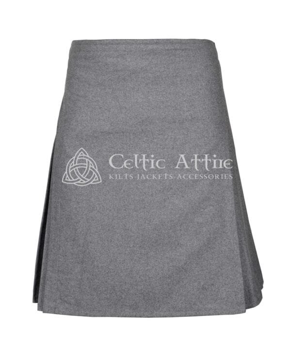 Gray Wool 8 Yard Kilt