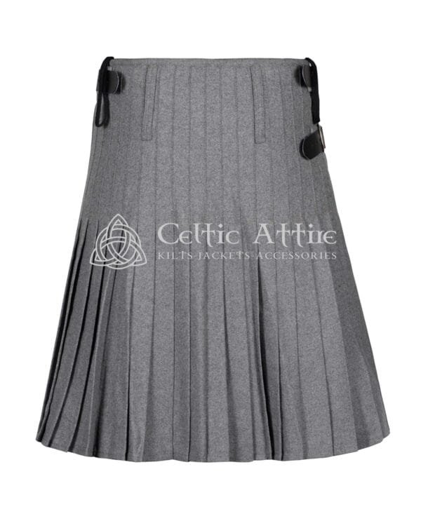 Gray Wool 8 Yard Kilt - Image 4