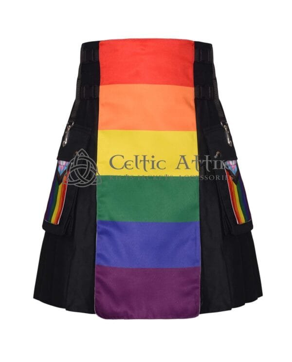 LGBTQ Pride Flag Scottish Hybrid Utility Kilt