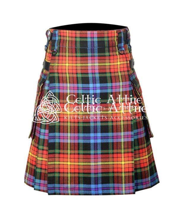 LGBTQ Pride Tartan Utility Kilt