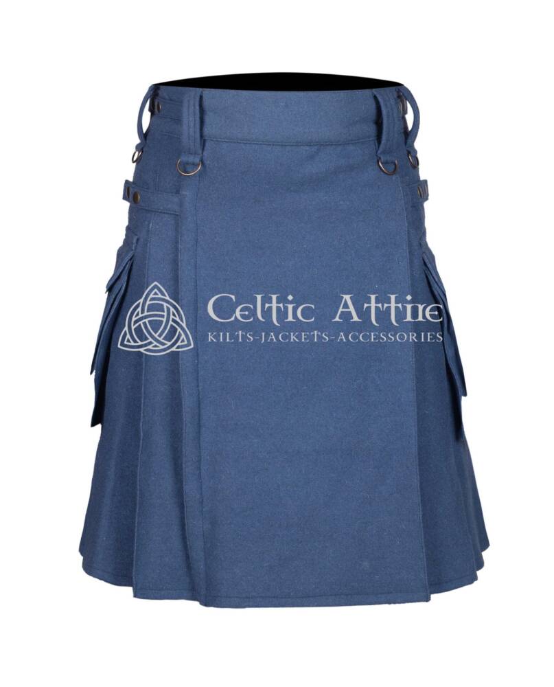 Lovat-Blue-Utility-Kilt-Front-View Lovat Blue Utility Kilt