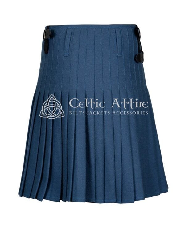 Lovat Blue Wool 8 Yard Kilt - Image 4