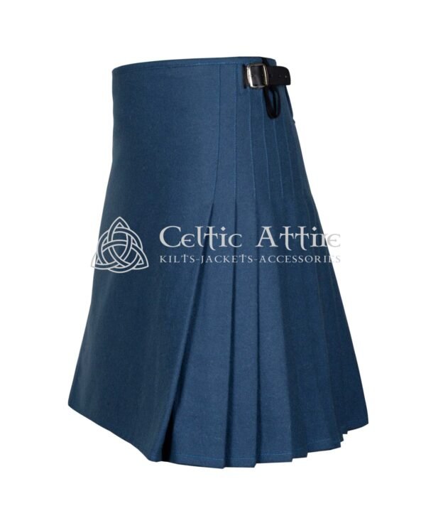 Lovat Blue Wool 8 Yard Kilt - Image 3