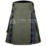 Olive Cotton Heritage of Scotland Tartan Hybrid Kilt