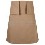 Tan Wool 8 Yard Kilt with Detachable Pockets