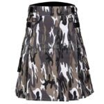 Urban Camo Utility Kilt Leather Straps