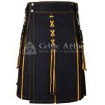 Yellow Black Hybrid Kilt