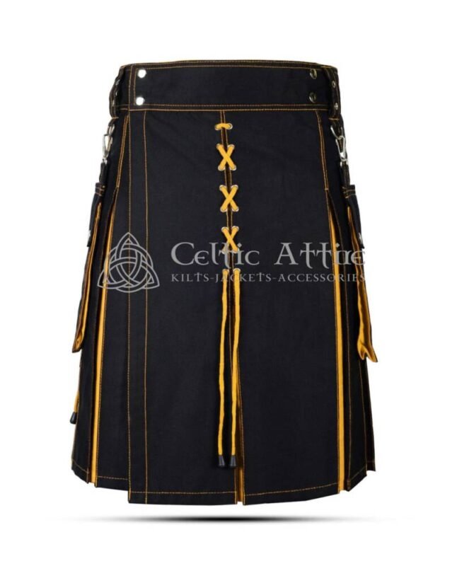 Yellow Black Hybrid Kilt