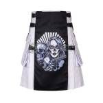 Angel of Death White Black Kilt