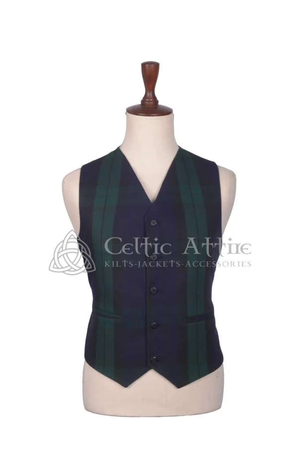 Black Watch Tartan Argyll Jacket and Waistcoat - Image 5