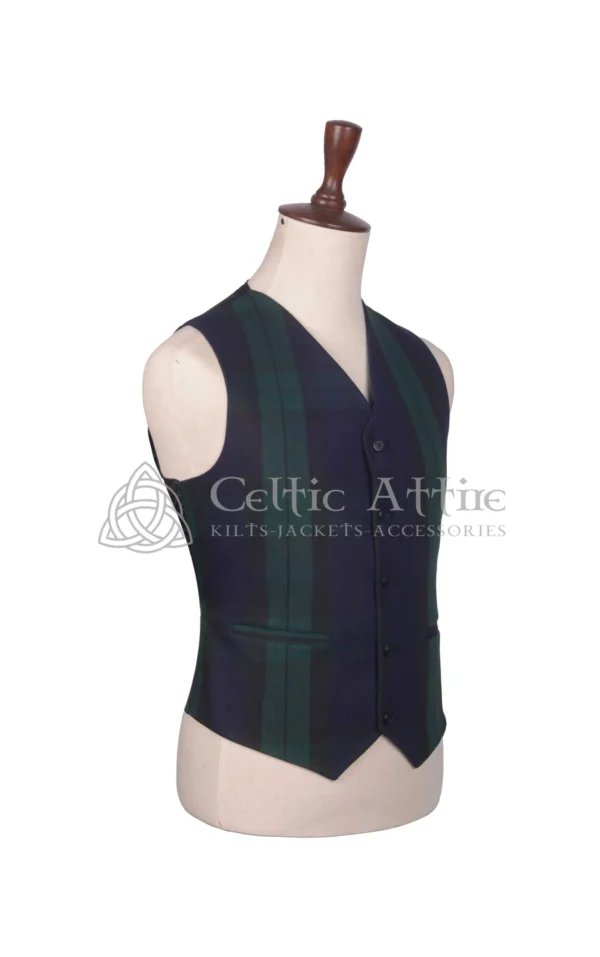 Black Watch Tartan Argyll Jacket and Waistcoat - Image 7