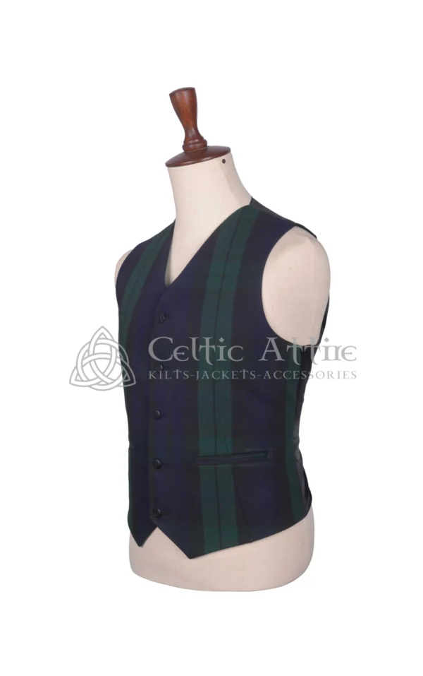 Black Watch Tartan Argyll Jacket and Waistcoat - Image 6