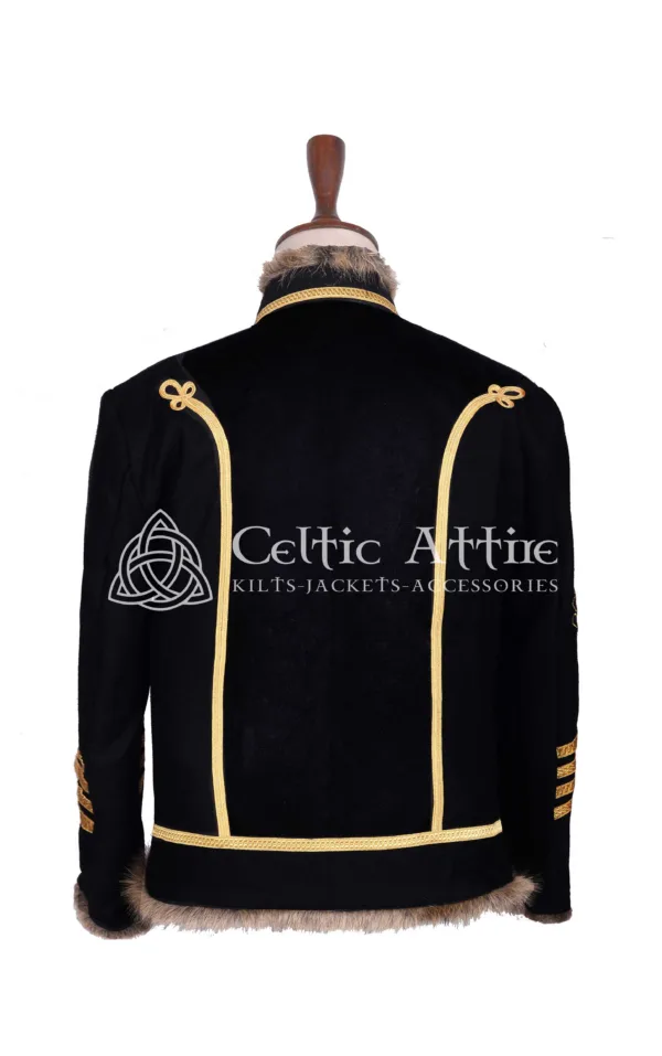 Black Velvet Military Gold Braided Jacket - Image 3