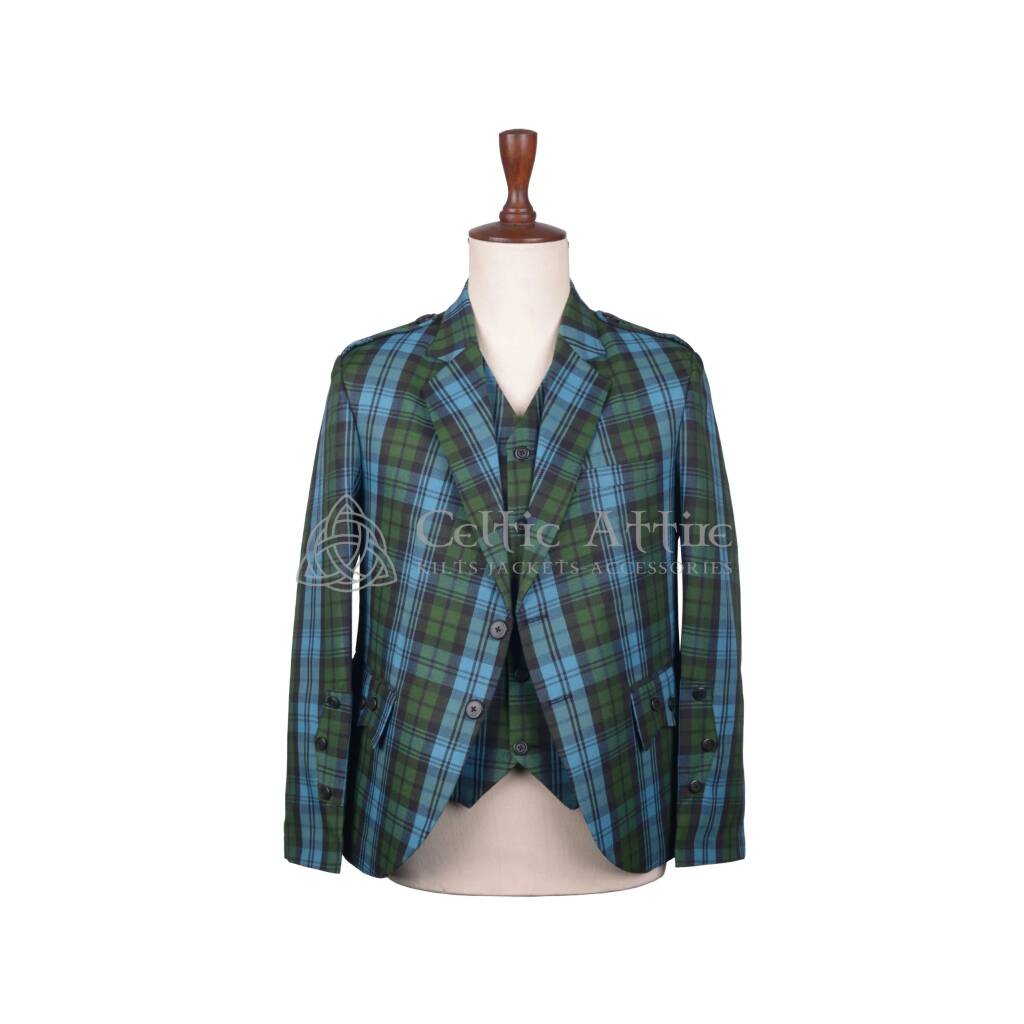 Campbell Ancient Tartan Argyll Jacket and Waistcoat