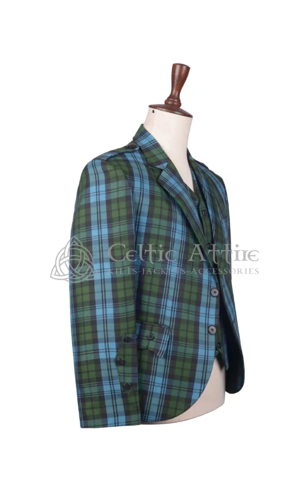 Campbell Ancient Tartan Argyll Jacket and Waistcoat - Image 3