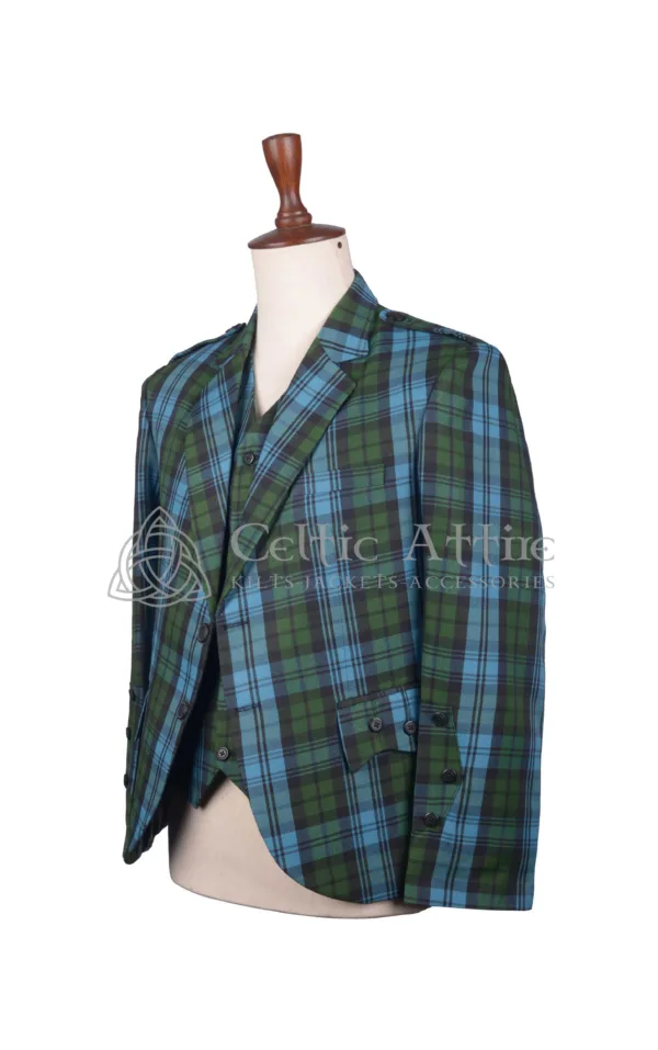 Campbell Ancient Tartan Argyll Jacket and Waistcoat - Image 2