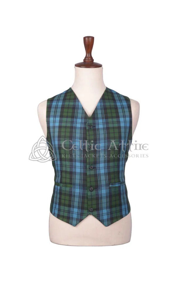 Campbell Ancient Tartan Argyll Jacket and Waistcoat - Image 6