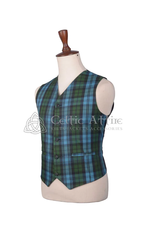 Campbell Ancient Tartan Argyll Jacket and Waistcoat - Image 5