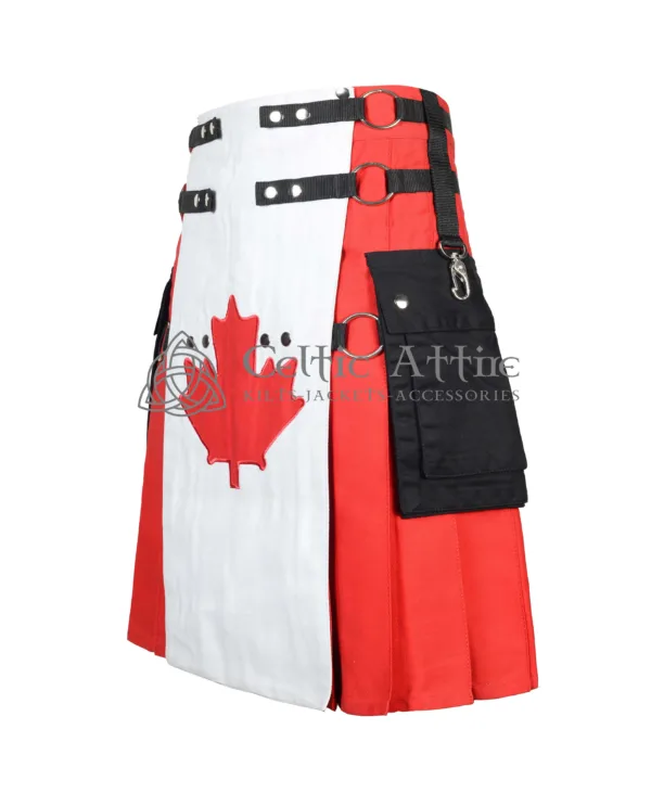 Canadian Flag Utility Kilt - Image 2