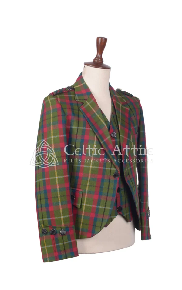 County Mayo Tartan Argyll Jacket and Waistcoat - Image 2