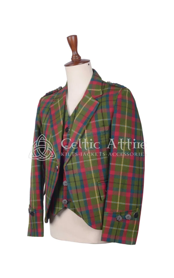 County Mayo Tartan Argyll Jacket and Waistcoat - Image 3