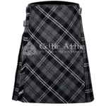 Granite Tartan Utility Bias Apron Kilt