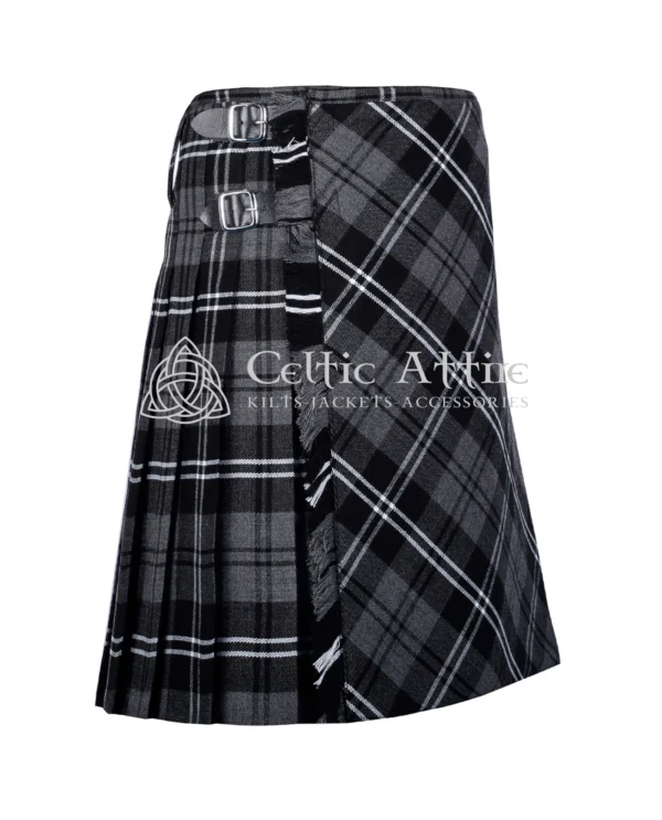 Granite Tartan Utility Bias Apron Kilt - Image 2