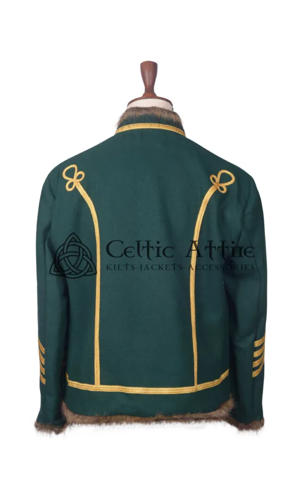 Green Wool Military Jacket - Image 3