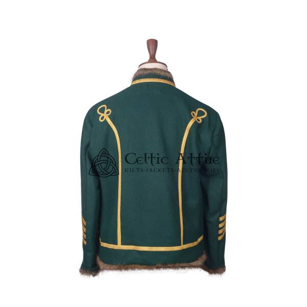Green Wool Military Jacket - Image 3