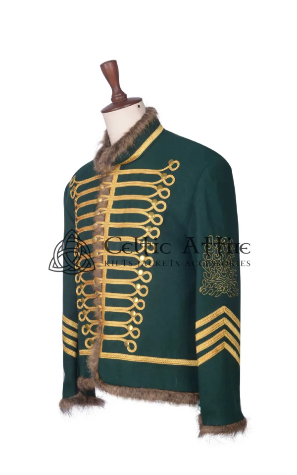 Green Wool Military Jacket - Image 2