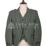 Lovat Green Wool Argyll Jacket and Waistcoat