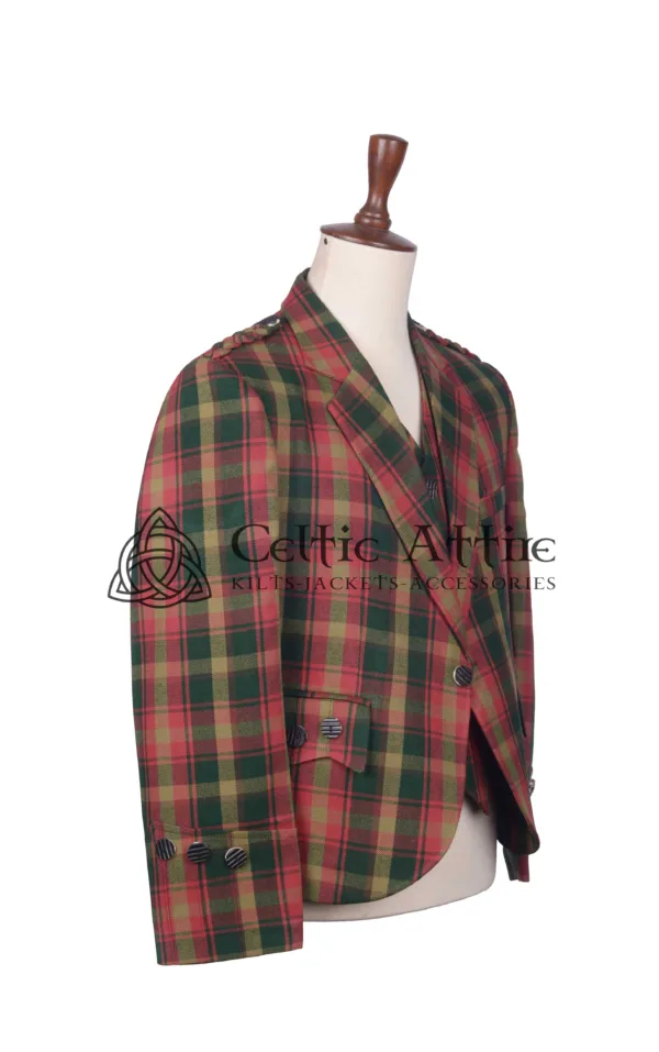 Maple Leaf Tartan Argyll Jacket and Waistcoat - Image 2