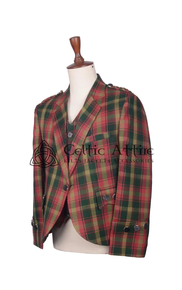 Maple Leaf Tartan Argyll Jacket and Waistcoat - Image 3