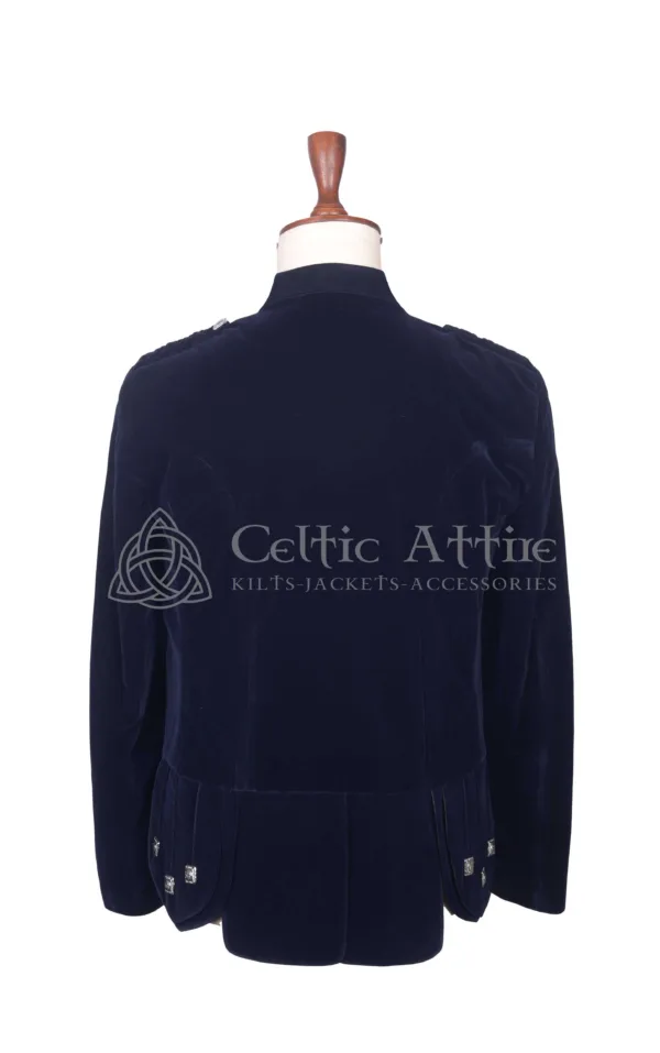 Navy Blue Velvet Kenmore Jacket - Image 3