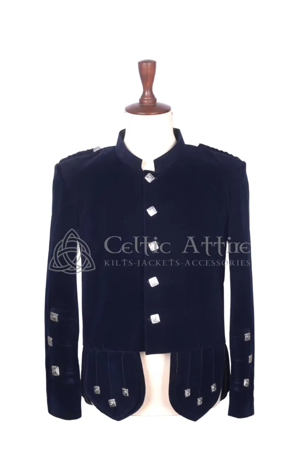 Navy Blue Velvet Kenmore Jacket