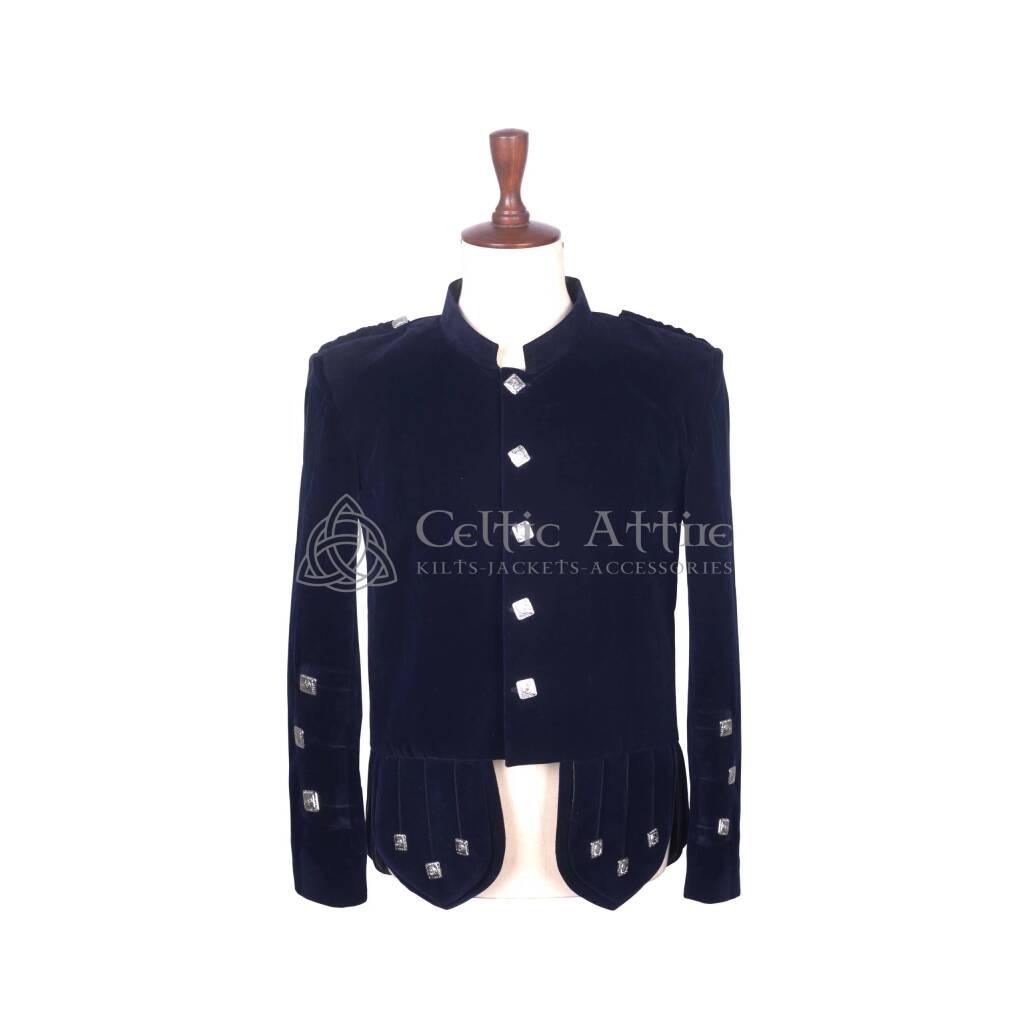 Navy Blue Velvet Kenmore Jacket