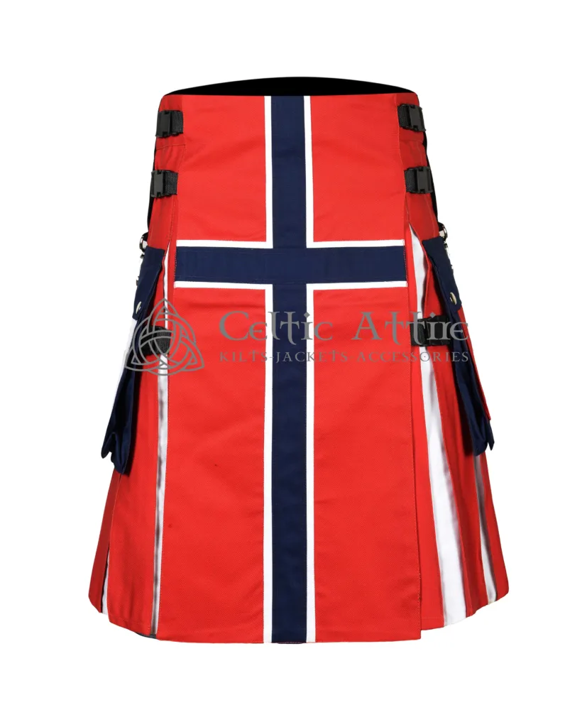 Norwegian Flag Utility Kilt