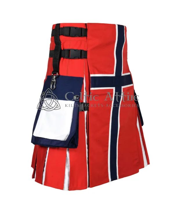 Norwegian Flag Utility Kilt - Image 2