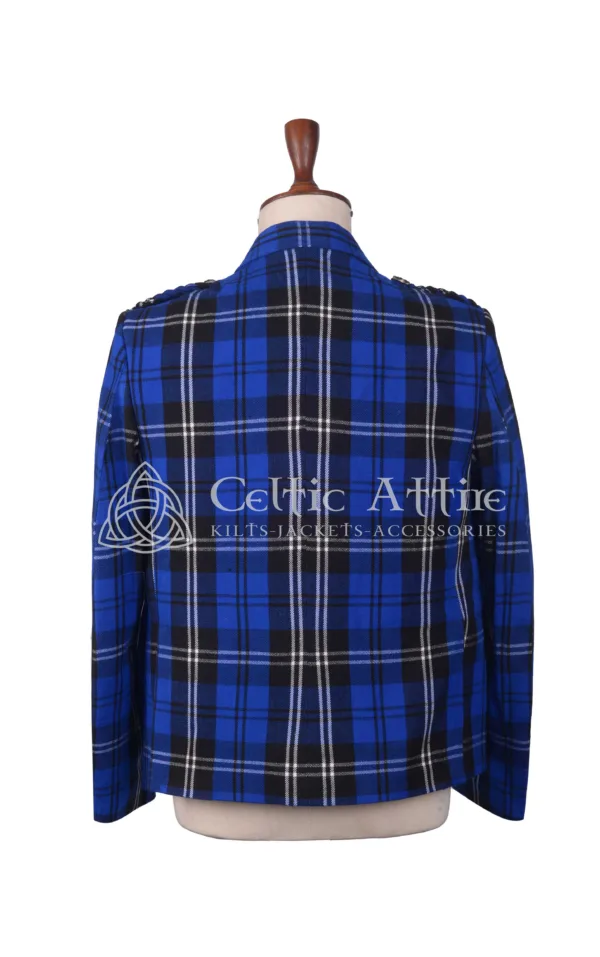 Ramsay Blue Tartan Argyll Jacket and Waistcoat - Image 3