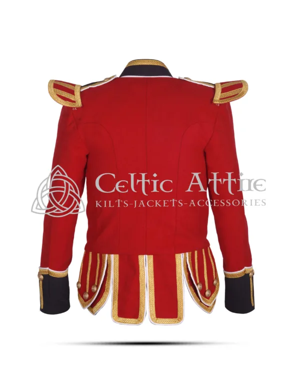 Red Wool British Military Doublet Jacket - Image 3