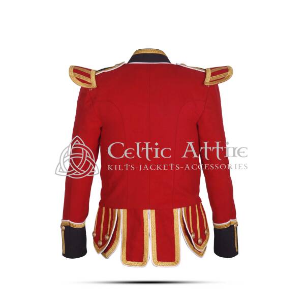 Red Wool British Military Doublet Jacket - Image 3