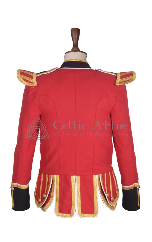 Red Wool British Military Doublet Jacket - Image 2