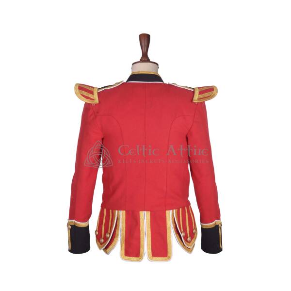 Red Wool British Military Doublet Jacket - Image 2
